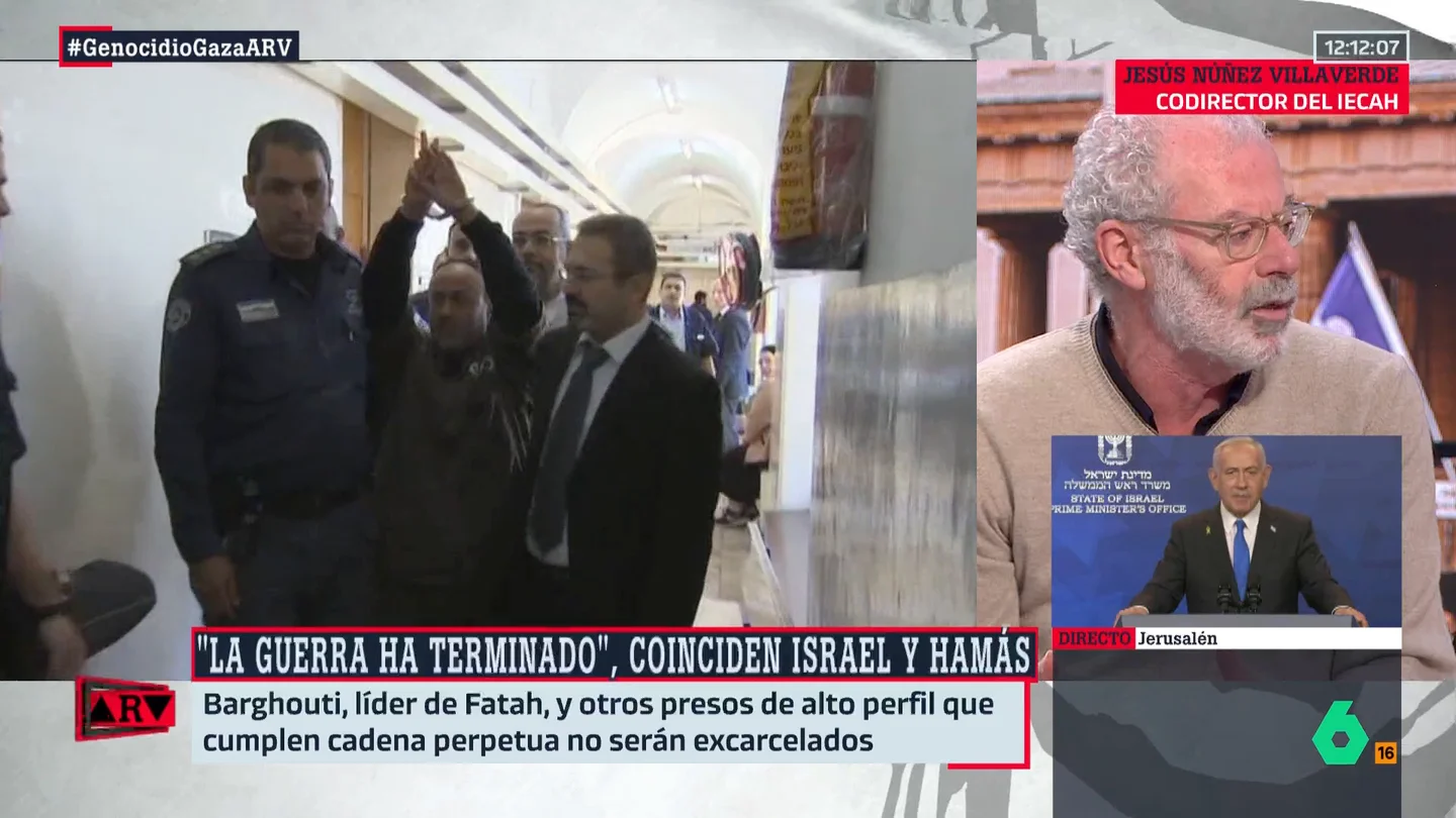 Jesús Núñez, sobre Netanyahu: "Conseguida la liberación de rehenes, sigue teniendo las manos libres para hacer lo que quiera" Jesús Núñez, sobre Netanyahu: "Conseguida la liberación de rehenes, sigue teniendo las manos libres para hacer lo que quiera"