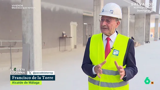 La medida estrella del Ayuntamiento de Málaga en materia de vivienda que pone de acuerdo a políticos de PP y PSOE laSexta Columna acompaña a Francisco de la Torre, alcalde de Málaga, a una promoción de viviendas públicas de alquiler asequible y analiza con él sus iniciativas para regular los pisos turísticos en la ciudad.