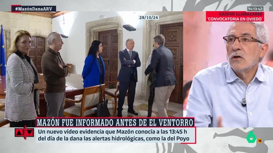 Llamazares, tras conocer que Mazón fue informado antes de El Ventorro de la situación del Poyo: "Ya no hay excusas" Llamazares, tras conocer que Mazón fue informado antes de El Ventorro de la situación del Poyo: "Ya no hay excusas"