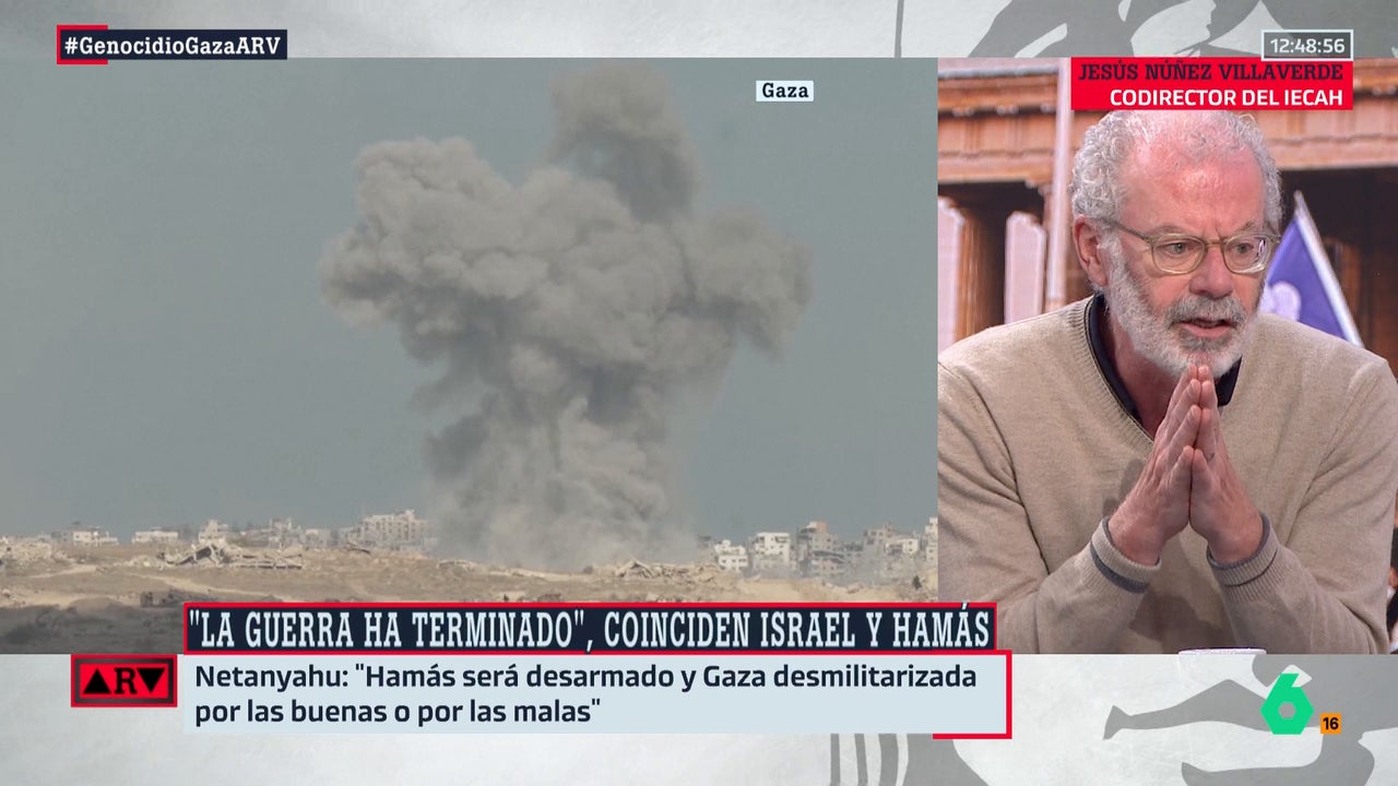 Nuñez Villaverde analiza el alto el fuego en Gaza: "Hay satisfacción por salvar vidas, pero de ahí a celebrar un acuerdo que no es de paz, sino temporal, hay un abismo"