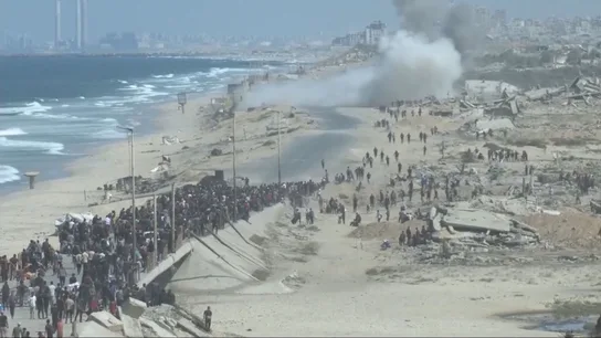 Imagen de la Franja de Gaza en la mañana de este viernes, 10 de octubre de 2025, tras firmarse el acuerdo de paz Imagen de la Franja de Gaza en la mañana de este viernes, 10 de octubre de 2025, tras firmarse el acuerdo de paz