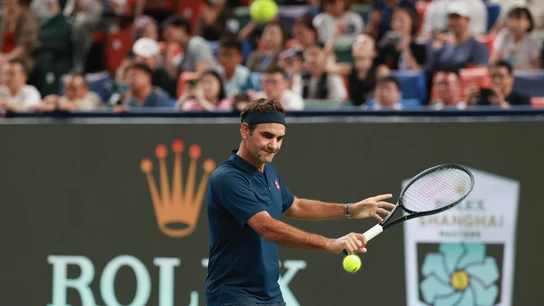 Roger Federer, en Shanghái Roger Federer, en Shanghái