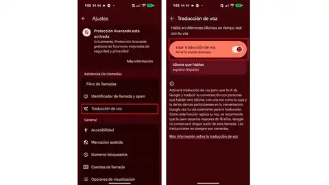 Traducir llamadas telefónicas Traducir llamadas telefónicas