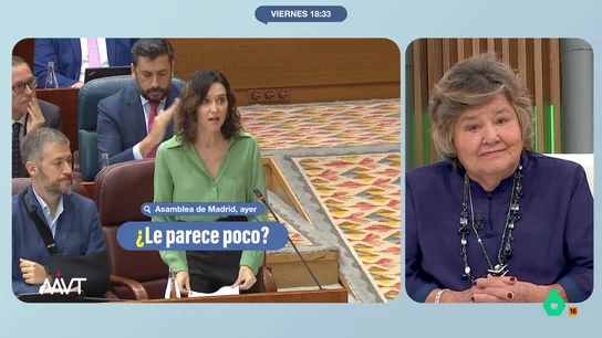 Cristina Almeida, tajante con Isabel Díaz Ayuso: "Está diciendo siempre burradas para llamar la atención" A pesar de la opinión que ha manifestado recientemente, Isabel Díaz Ayuso no siempre ha opinado de la misma manera sobre el aborto. Para la abogada, la presidenta de la Comunidad de Madrid "cambia de opinión según lo que le interesa".