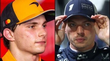Max Verstappen y Oscar Piastri 