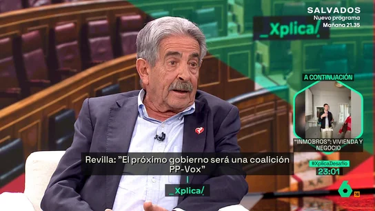 Miguel Ángel Revilla, en laSexta Xplica Miguel Ángel Revilla, en laSexta Xplica