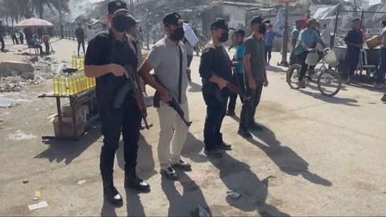 Milicianos de Hamás en Gaza Milicianos de Hamás en Gaza