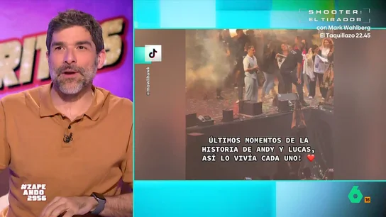 Nacho García reacciona a la fría despedida de Andy y Lucas: "Un poco más y cada uno hace el concierto en una ciudad distinta" Andy y Lucas decían adiós a su carrera como dúo este fin de semana y Zapeando les invita a venir para recordar su trayectoria juntos, pero como apunta Quique Peinado, "igual habría que invitar a uno un martes y a otro un jueves".