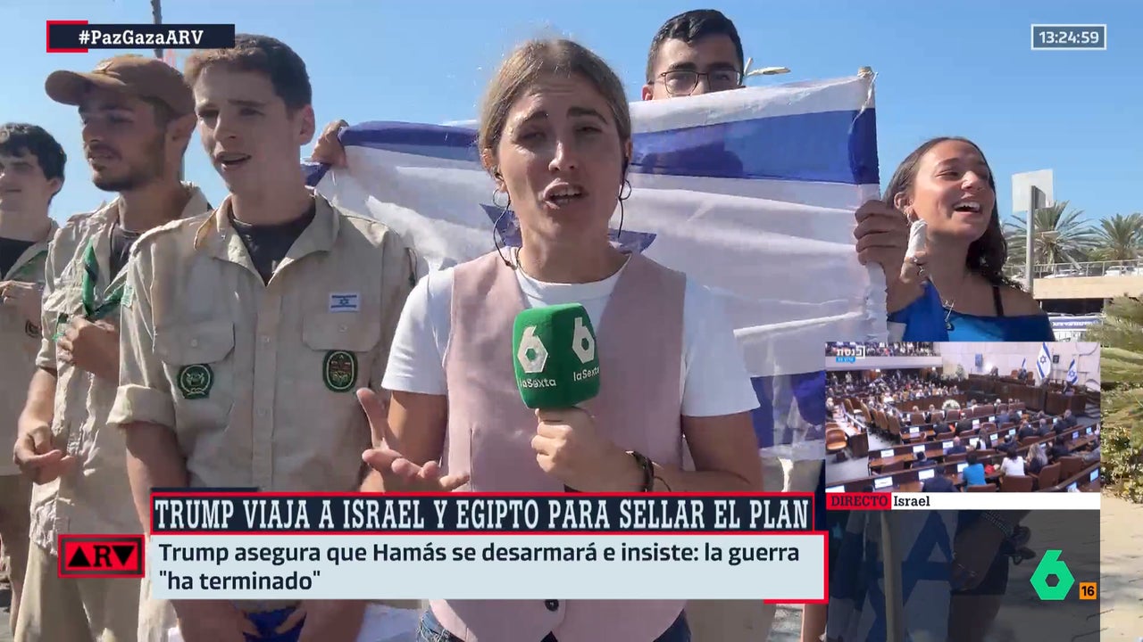 La corresponsal de laSexta Núria Garrido, increpada por israelíes en pleno directo: "Enseñan las banderas como si yo tuviera algo en contra de Israel"