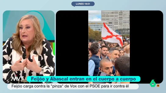 Elisa Beni, sobre el 'show' de Abascal el 12-O: "Está cultivando a la ultraderecha que nunca ha sido muy monárquica" La periodista considera que la ausencia del líder de Vox en los actos por el Día de la Hispanidad son "un feo al rey". Además, con ello, Abascal buscaría reprochar al monarca que no se está plantando frente "al destructor de España".