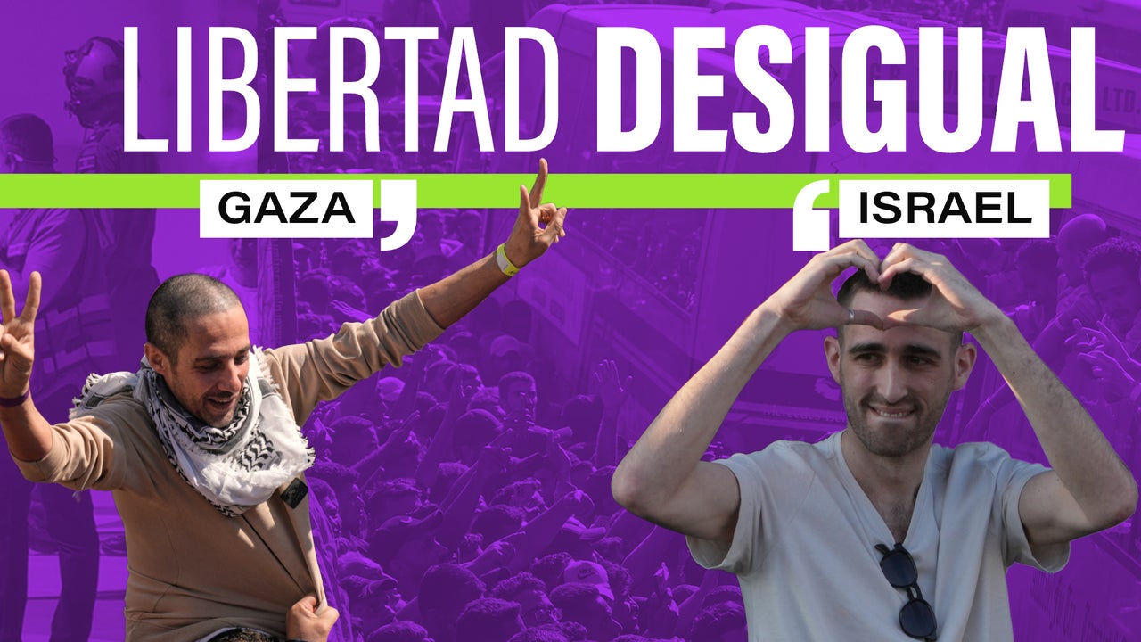 Celebración para unos, miedo para otros: así se vive la liberación de los rehenes en Israel y Palestina
