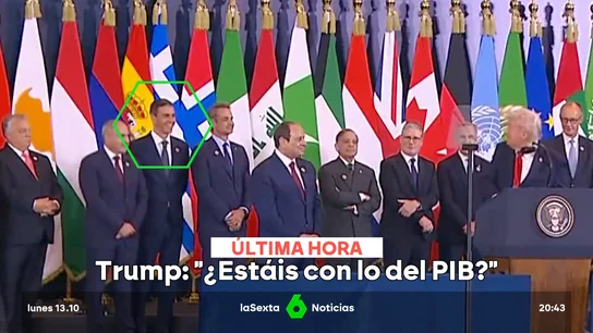 La reacción de Pedro Sánchez ante la 'broma' de Trump sobre el gasto en Defensa La reacción de Pedro Sánchez ante la 'broma' de Trump sobre el gasto en Defensa