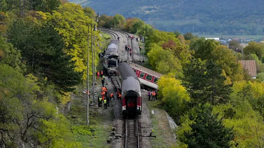 Accidente de tren en Eslovaquia. Accidente de tren en Eslovaquia.