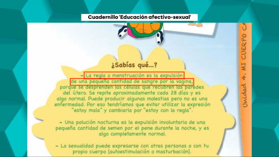 El Ayuntamiento de Sevilla retira el cuadernillo de educaci&oacute;n sexual que Vox pidi&oacute; quitar de los colegios
