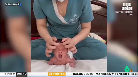 La técnica viral para dormir a un bebé en 12 segundos: el vídeo que arrasa en redes La técnica viral para dormir a un bebé en 12 segundos: el vídeo que arrasa en redes