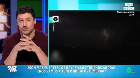 Francisco Cacho explica en Zapeando cómo se forma una tormenta: "Con el Mediterráneo cálido vuelven a nacer sobre sí misma" Francisco Cacho explica en Zapeando cómo se forma una tormenta: "Con el Mediterráneo cálido vuelven a nacer sobre sí misma"