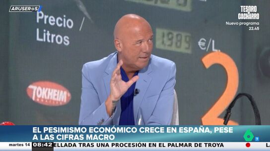 Alfonso Ar&uacute;s entiende el "pesimismo econ&oacute;mico" de los espa&ntilde;oles: "Y eso que somos optimistas, que hemos pasado un COVID y un apag&oacute;n cantando"