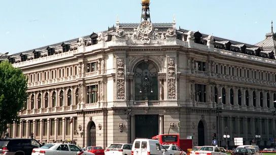 Fachada de la sede central del Banco de España, en Madrid, en una imagen de archivo. Fachada de la sede central del Banco de España, en Madrid, en una imagen de archivo.