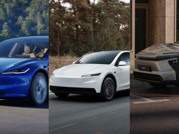 Tesla Model 3, Tesla Model Y y Toyota BZ4X