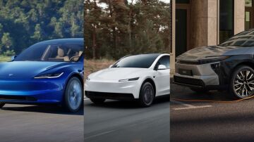 Tesla Model 3, Tesla Model Y y Toyota BZ4X