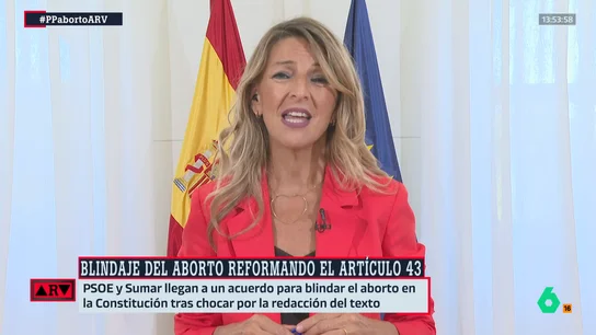 Díaz, ante el debate por blindar el aborto: "Feijóo está dispuesto a sacrificar a las mujeres españolas a favor de Vox" Díaz, ante el debate por blindar el aborto: "Feijóo está dispuesto a sacrificar a las mujeres españolas a favor de Vox"