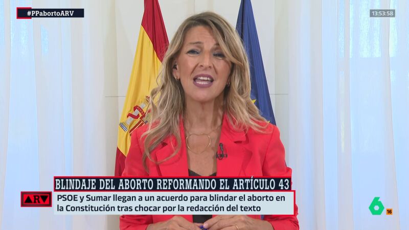 Díaz, ante el debate por blindar el aborto: "Feijóo está dispuesto a sacrificar a las mujeres españolas a favor de Vox"