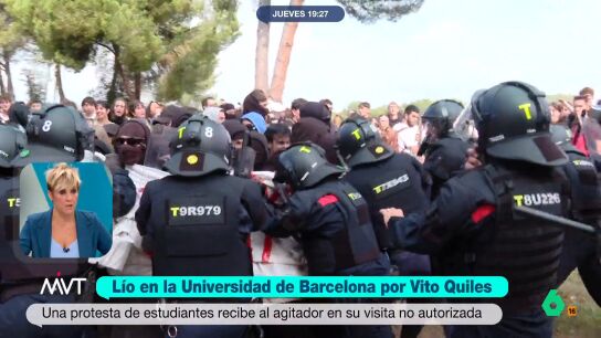 Cristina Pardo reflexiona en este v&iacute;deo sobre los disturbios en el acto no autorizado de Vito Quiles en la Universidad de Barcelona, un intento del agitador por emular a Charlie Kirk que la presentadora ve "bastante penoso".