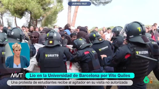 Cristina Pardo, sobre Vito Quiles: "Está haciendo algo que ya ha hecho Charlie Kirk. Me parece bastante patético" Cristina Pardo reflexiona en este vídeo sobre los disturbios en el acto no autorizado de Vito Quiles en la Universidad de Barcelona, un intento del agitador por emular a Charlie Kirk que la presentadora ve "bastante penoso".