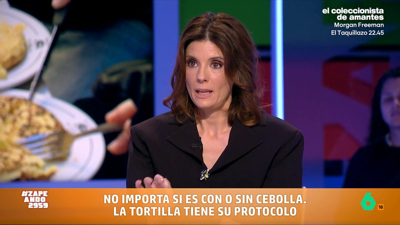 María José Gómez y Verdú te enseña a comer tortilla de patatas según marca el protocolo, en vídeo