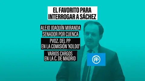 Quién es Alejo Miranda, el senador que todo apunta a que interrogará a Pedro Sánchez en el Senado Quién es Alejo Miranda, el senador que todo apunta a que interrogará a Pedro Sánchez en el Senado