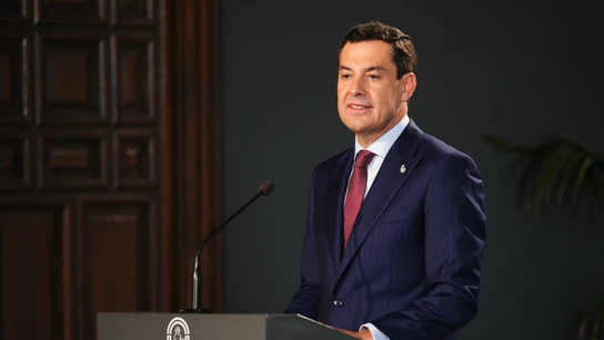 El presidente de la Junta de Andalucía, Juanma Moreno El presidente de la Junta de Andalucía, Juanma Moreno