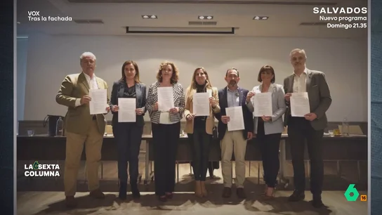 La Declaración de Barajas, o los 100 miembros de Vox que denunciaron "dudas sobre el origen y destino de los fondos del partido" El general Antonio Budiño recuerda en laSexta Columna la reunión que organizó con afiliados y militantes descontentos con la deriva autoritaria de Abascal en Vox, mientras pedían más transparencia sobre las cuentas del partido.