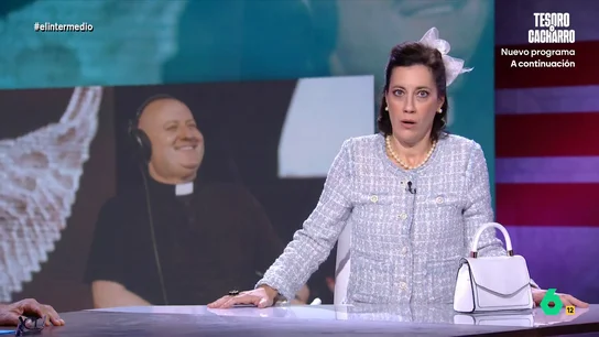 La 'señora bien', muy indignada con el cura DJ: "¿En qué parte de la Biblia se habla de esto?" Cristina Gallego se ha convertido en la colaboradora más conservadora para hablar sobre una de las actuaciones de las Fiestas del Pilar de Zaragoza: la del padre Guilherme, un religioso portugués que, además, es DJ.