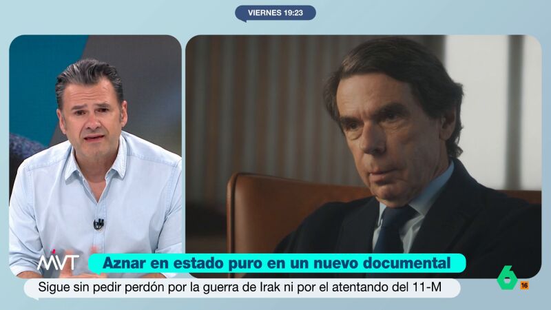 Iñaki López, sobre Aznar: "Es uno de los políticos más mentirosos que hemos tenido que sufrir en España"