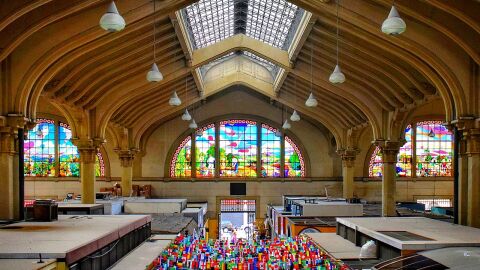 Interior del Mercado Municipal de Sao Paulo
