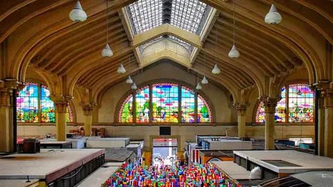 Interior del Mercado Municipal de Sao Paulo Interior del Mercado Municipal de Sao Paulo
