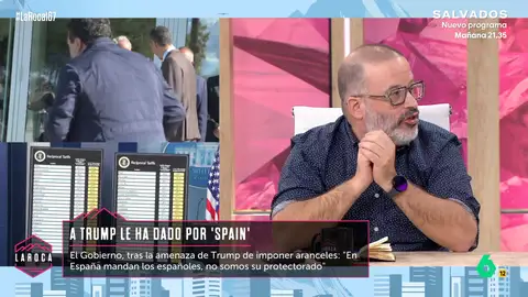 Edu Galán, ante la nueva amenaza de Trump a España: "No se puede ir al compás de un señor que gobierna por días" Edu Galán, ante la nueva amenaza de Trump a España: "No se puede ir al compás de un señor que gobierna por días"