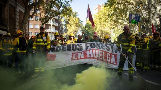 Manifestaci&oacute;n de los Bomberos en Madrid