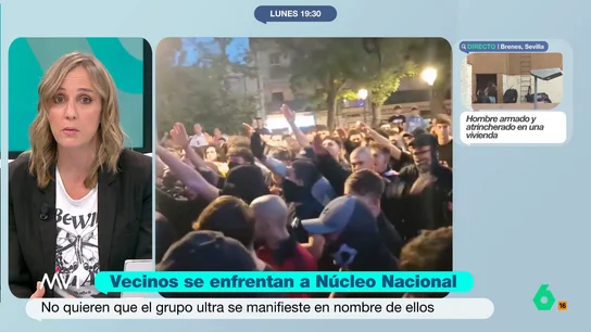 Tania Sánchez, sobre 'Núcleo Nacional': "No les he visto en Vicálvaro protestando por la falta de servicios básicos" "No les preocupan los vecinos del Cañaveral ni la gente de este país, sino diseminar su odio y generar esta violencia y rechazo", afirma tajante Tania Sánchez sobre la manifestación neonazi en Vicálvaro.