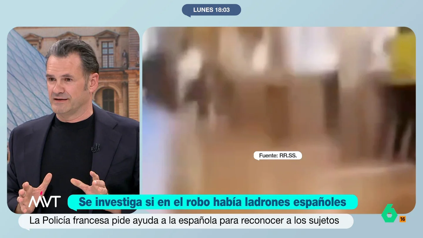 Iñaki López, sobre la eficacia de los ladrones del Louvre: "Solo les falto llevarse las joyas puestas para salir" Iñaki López, sobre la eficacia de los ladrones del Louvre: "Solo les falto llevarse las joyas puestas para salir"