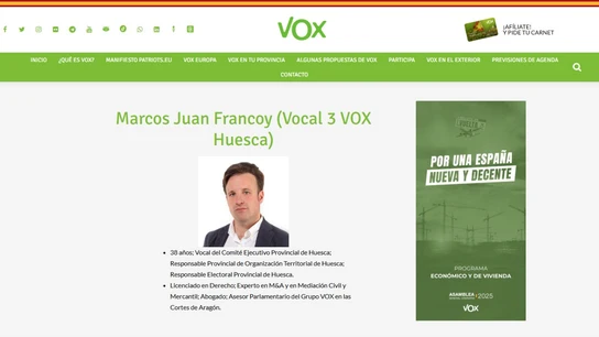 "Nuestras calles apestan a kebab y pañuelos": los lamentables mensajes que le han costado el puesto a Marcos Francoy como asesor de Vox "Nuestras calles apestan a kebab y pañuelos": los lamentables mensajes que le han costado el puesto a Marcos Francoy como asesor de Vox