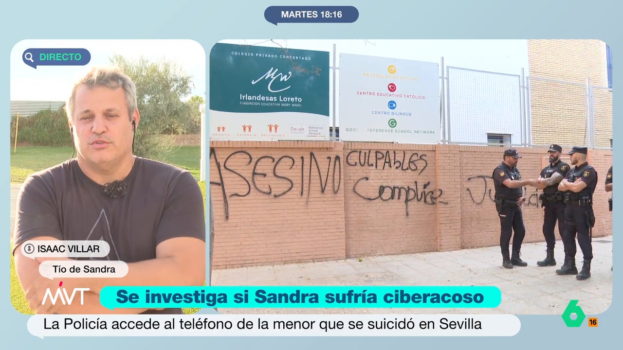El tío de Sandra explica por qué la familia ha publicado sus imágenes: "No queremos que esto quede en unas iniciales"