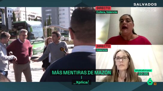 Una representante de v&iacute;ctimas de la DANA, a Maz&oacute;n sobre su asistencia al funeral: "Que llegue tarde como lleg&oacute; tarde a la DANA"