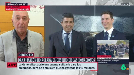 Baldoví insta a Mazón a aclarar dónde está el dinero de las donaciones por la DANA: "No descartamos ir a los tribunales" Baldoví insta a Mazón a aclarar dónde está el dinero de las donaciones por la DANA: "No descartamos ir a los tribunales"