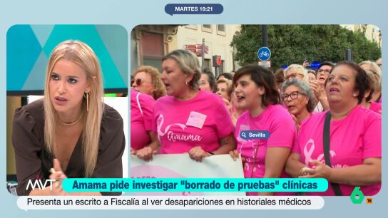 Afra Blanco analiza la denuncia de AMAMA sobre la posibilidad de que se hayan borrado historiales m&eacute;dicos de mujeres afectadas por los retrasos en los cribados, lo que ella considera "destruir algo que sirve para salvar vidas".