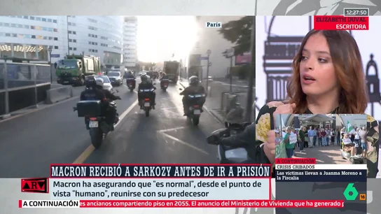 Elizabeth Duval ironiza sobre la celda de Sarkozy: "Habrá jóvenes que vean con envidia su celda, es mejor que el piso que pueden permitirse" Elizabeth Duval ironiza sobre la celda de Sarkozy: "Habrá jóvenes que vean con envidia su celda, es mejor que el piso que pueden permitirse"