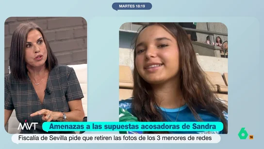Bea de Vicente, sobre las presuntas acosadoras de Sandra: "Esas tres chicas, si esto es cierto, estarán que les va a dar algo" "Salvo que tuvieran una personalidad psicopática, lo normal es que se hayan dado cuenta de que su comportamiento ha general la muerte de una cría que era un ángel", explica Beatriz de Vicente en este vídeo.