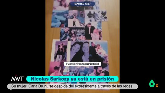 Carla Bruni colgaba en sus redes sociales una canci&oacute;n de despedida para su marido, Nicolas Sarkozy, tras entrar en prisi&oacute;n: "&iquest;Qu&eacute; har&aacute;n los separados cuando sus d&iacute;as est&eacute;n contados?". La reacci&oacute;n de I&ntilde;aki L&oacute;pez, en este v&iacute;deo.