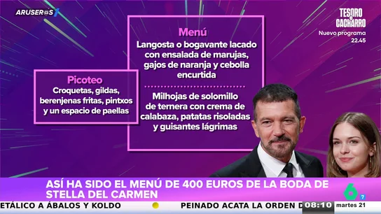 Alfonso Arús desvela en este vídeo el plato de la boda de Stella Banderas que no probaría nunca: "Todo menos eso" alfonso arus