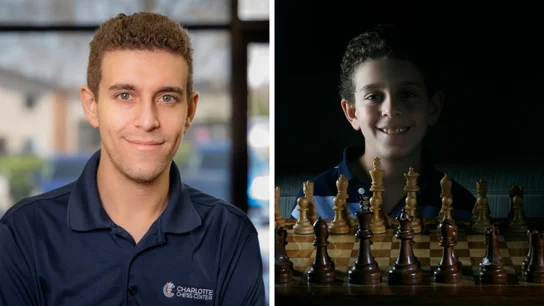 Daniel Naroditsky, en una imagen reciente (izq.) y cuando se convirtió en el 'número uno' del mundo en categoría masculina de menos de 12 años (dcha.) Daniel Naroditsky, en una imagen reciente (izq.) y cuando se convirtió en el 'número uno' del mundo en categoría masculina de menos de 12 años (dcha.)
